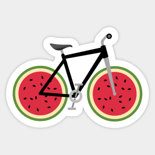 Sweet Summer Watermelon Wheels Bike Sticker